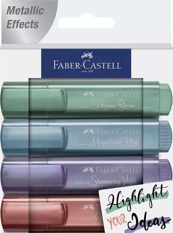 Textmarker set 4 metalizat Faber-Castell-1-IMG-slider