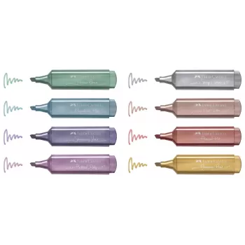 Textmarker set 8 metalizat Faber-Castell-3