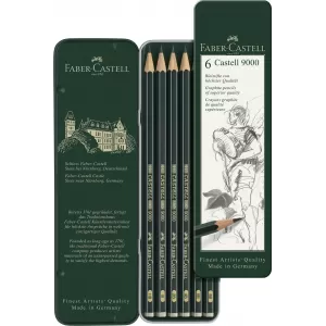 Set 6 buc creion grafit castell 9000 Faber-Castell-3-IMG-nav