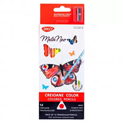 Creioane colorate neon si metalice Daco CC3312-img