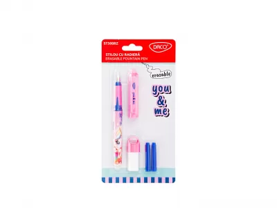 Stilou cu radiera You and Me Daco, roz unicorn ST300RZ-img