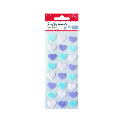 Accesorii craft - AD351 Inimi de puf DACO-img