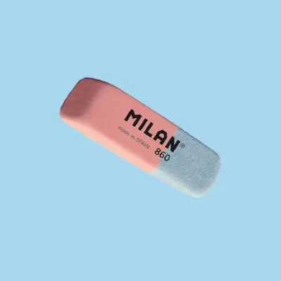Radiera tesita bicolora din cauciu sintetic Milan 860RA-img