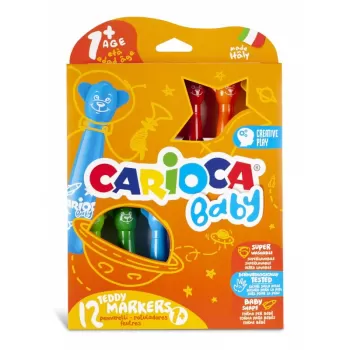 Carioca 12 culori Teddy Markers Baby-1
