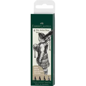 Pitt artist pen set 4 buc negru ( 1.5,c,b,fm) Faber-Castell-1-IMG-nav