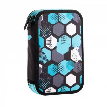 Penar 2 fermoare echipat 37 piese, fagure blue Daco PE290E-1