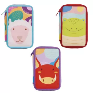 Penar cu 3 fermoare echipat cu 45 piese, imprimeu animale Carioca-1-IMG-nav