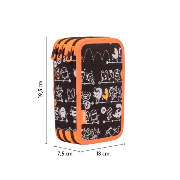 Penar cu 3 fermoare, echipat cu 49 de piese, negru seria Tandem Milan-2-IMG-slider