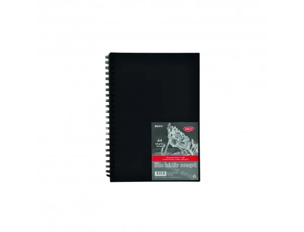 Bloc desen A4, hartie neagra 140g 30 file DACO BD414-1-IMG-slider