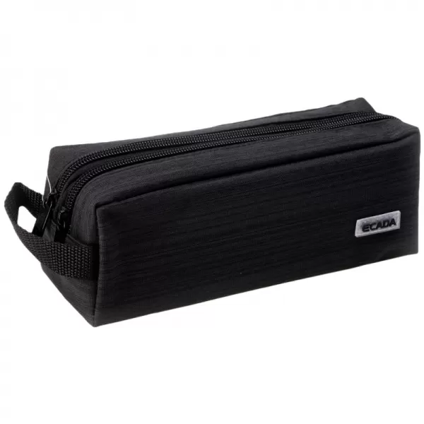 Penar tip borseta, 2 fermoare, neagra, Ecada 78663-1-IMG-slider