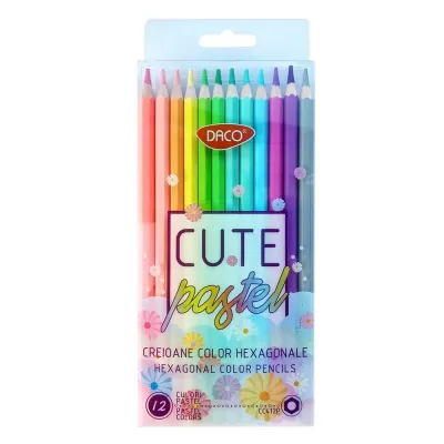 Creion color 12 culori Pastel DACO-img