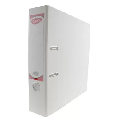 Biblioraft plastifiat alb, 75 mm, Daco-img