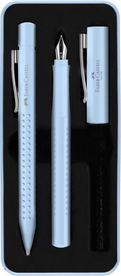 Set pix si stilou, corp albastru Blue Sky, editie Grip 2010 Faber-Castell-img