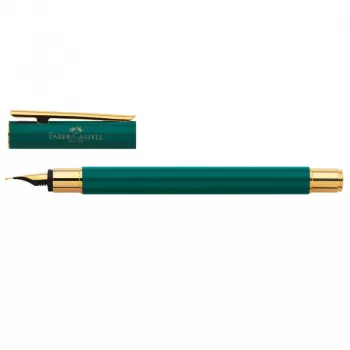 Stilou Faber-Castell Neo slim, verde  forest , penita F-2