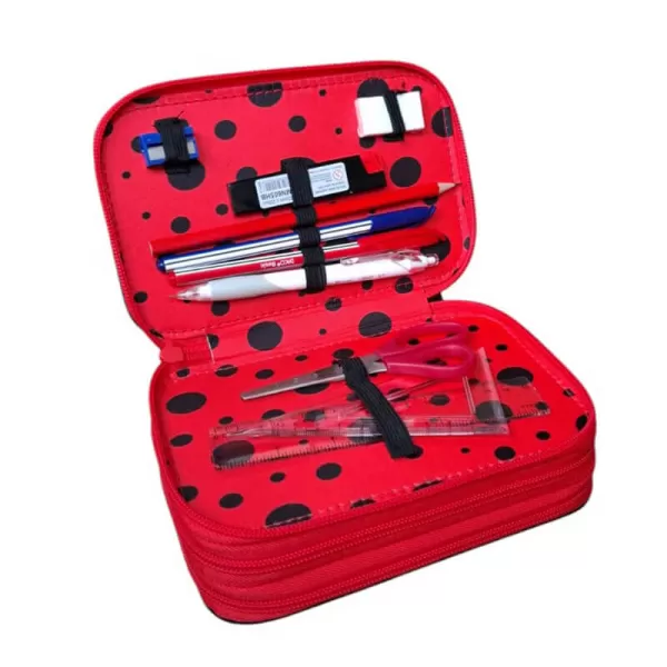 Penar 3 compartimente, echipat cu 46 de piese, Ladybug Daco PE3020E-3-IMG-slider