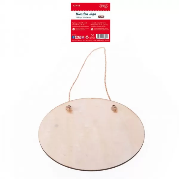 Accesorii craft - tablita din lemn Daco AD448-1-IMG-slider