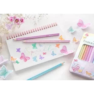 Set cadou 12 creioane colorate pastel sparkle Faber-Castell-3-IMG-nav
