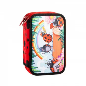 Penar 3 compartimente, echipat cu 46 de piese, Ladybug Daco PE3020E-1