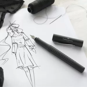 Stilou Faber-Castell Grip 2011 negru, penita F-3-IMG-nav