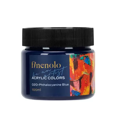 Acuarele acrilice 100 ml - Albastru ftalocianin - Finenolo Deli-img