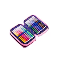 Penar echipat fete, 3 compartimente, 46 piese, imprimeu ponei Little Princes Daco PE3006E-3-IMG-slider-mobile