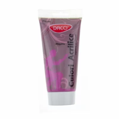 Culori acrilice 200 ml - Roz Magenta - Daco CU3200M-img