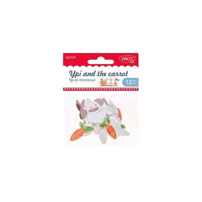Accesorii craft - Iepurasi si morvoci lemn, Daco AD929-img