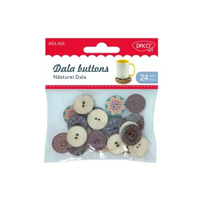 Accesorii craft - nasturi lemn printa&#355;i AD365 N&#259;sturei Dala DACO-img