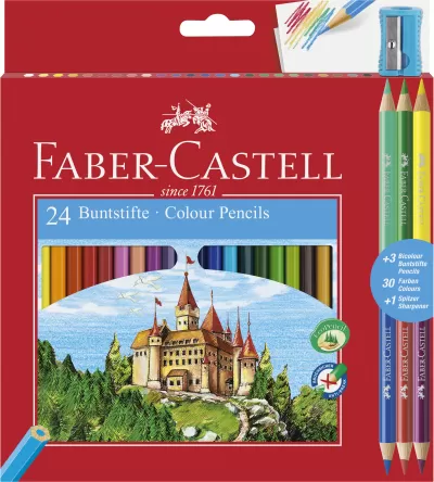 Creioane colorate 24+3 culori eco Faber-Castell-img