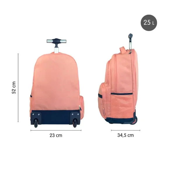 Ghiozdan troler fete Milan, corai uni, 52 cm-2-IMG-slider