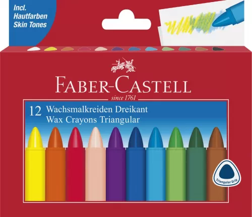7-Creioane-cerate-triunghiulare-12-culori-Faber~Castell