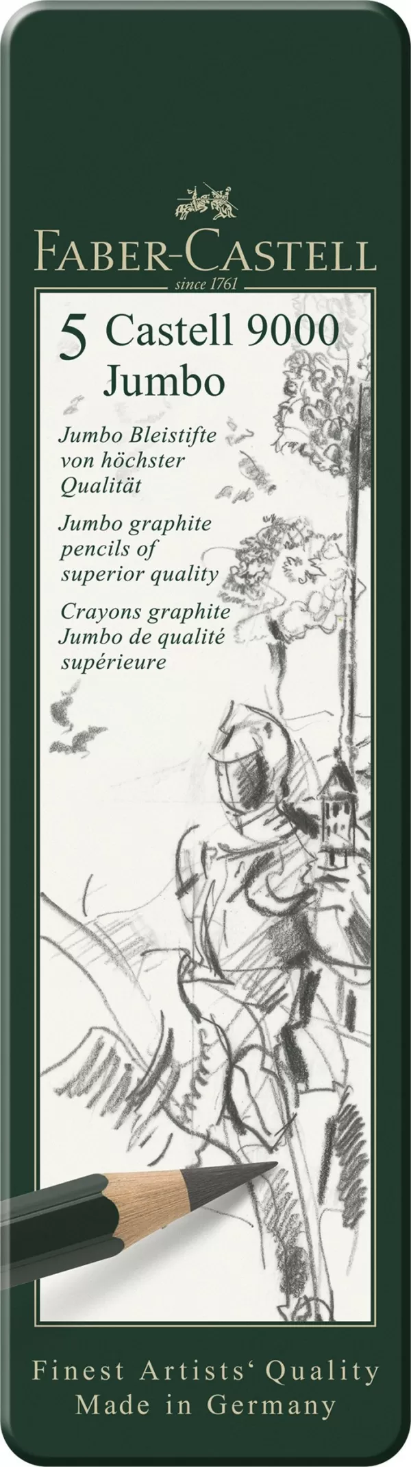 Set 5 buc creion grafit castell jumbo Faber-Castell-1-IMG-slider