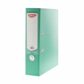 Biblioraft plastifiat turcoaz, 75 mm, Daco-1