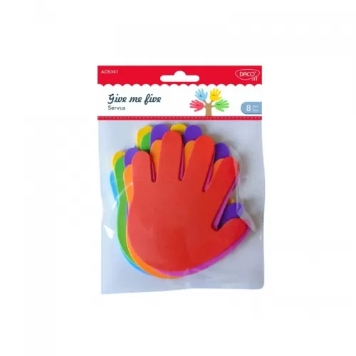 12-Accesorii-craft-~-palma-hartie-gumata-Give-me-five-Daco-AD341