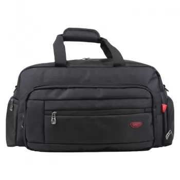 Geanta voiaj mica, 5 fermoare, neagra, 50 cm Daco GL197-1