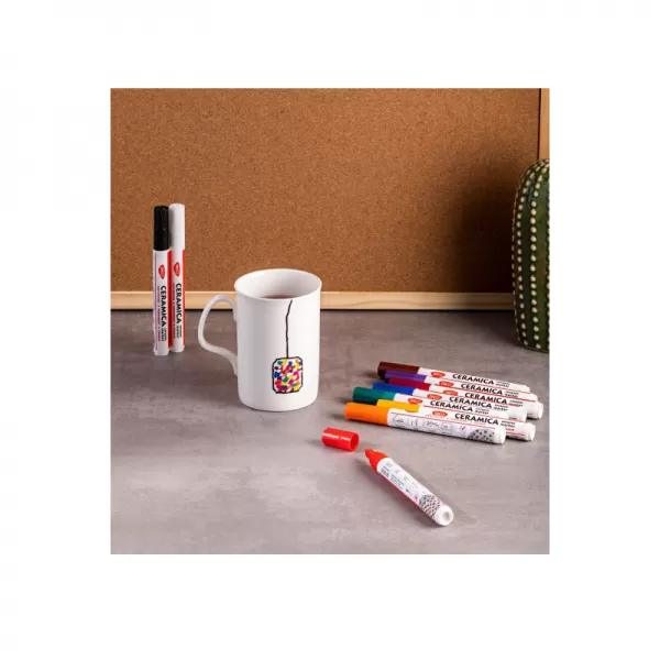 Markere pe baza de alcool pentru ceramica, set 5 culori Daco MK502/5-2-IMG-slider