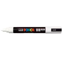 Posca marker UNI alb, varf mediu 1.8-2.5 mm PC-5M-1-IMG-slider-mobile