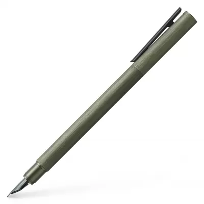 Stilou Faber-Castell Neo slim aluminium verde, penita F-img