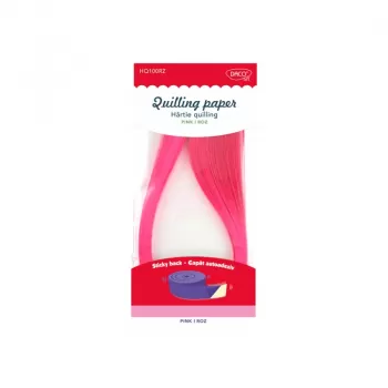 Hârtie quilling roz 42,5x0,5cm 100/set DACO HQ100RZ-1