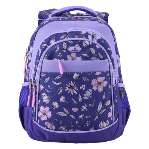 Ghiozdan scoala mov, clasele 5-8, imprimeu floral Ecada 61441-1-IMG-nav