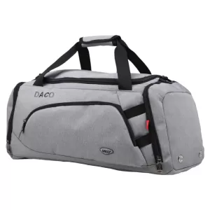 Geanta voiaj mica, 4 fermoare, gri, 52 cm Daco GL195-2-IMG-nav