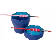 Pahar pictura pliabil pentru spalat pensulele, Clik&Go albastru, Faber-Castell -1-IMG-slider-mobile