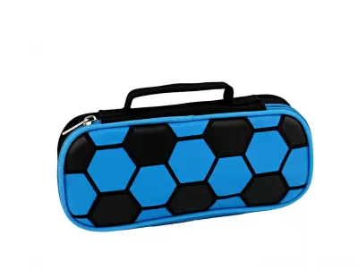 Penar borseta, imprimeu geometric negru-albastru, 1 fermoar Ecada 786609-img