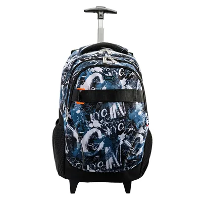 Ghiozdan troler baieti, 44.5 cm, imprimeu abstract Daco GH4621-img