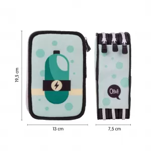Penar 3 compartimente, echipat cu 49 piese, Aliens Green Milan 1364ALNGR-2-IMG-nav