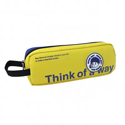 Penar mic bicolor, albastru-galben, imprimeu Think of a way Ecada 786601-img