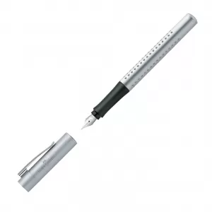 Stilou Faber-Castell grip 2011 argintiu, penita F -2-IMG-nav