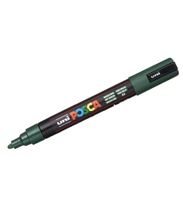 Posca marker UNI verde inchis - English Green, varf mediu 1.8-2.5 mm PC-5M-2-IMG-slider