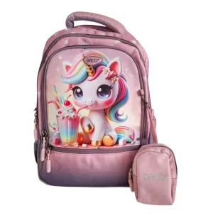 Ghiozdan fete clasa 0, imprimeu unicorn, 38 cm Daco GH3018-2-IMG-nav