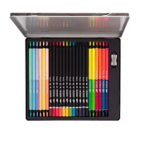 Set 24 creioane colorate in cutie metalica Daco CC424-1-IMG-slider-mobile